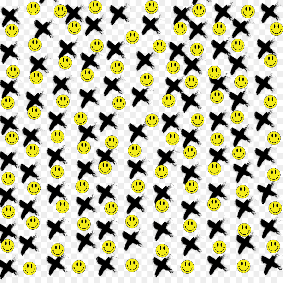 Art Fondo Emoji Findotumblr Tumblr Amarillo Negro Fondo De Emojis Negro, Pattern Free Transparent Png
