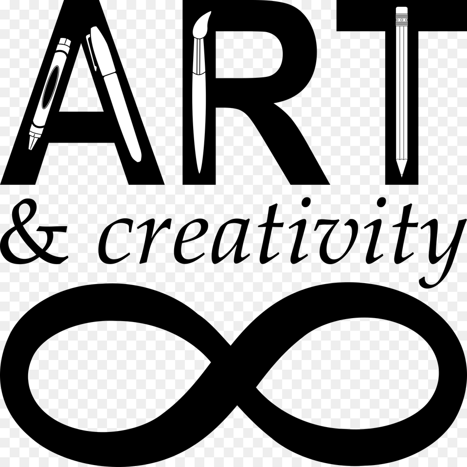 Art Forever Big Image Creativity Art Clipart Black And White, Pen, Blade, Dagger, Knife Free Png