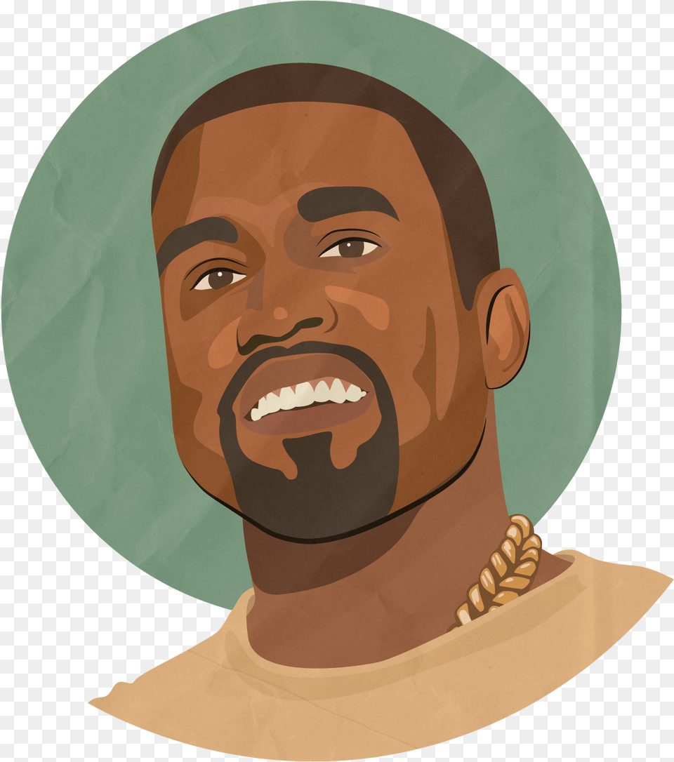 Art Gallery Vocabulary Spills Kanye West Clipart, Accessories, Person, Necklace, Neck Free Png Download