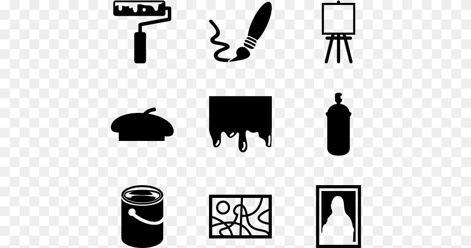 Art Icon Vector, Gray Png Image