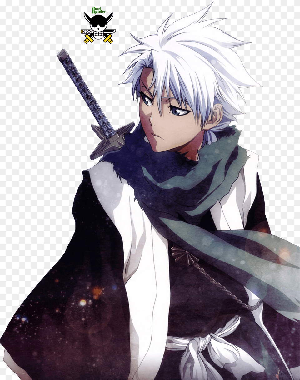 Art Id Toshiro Hitsugaya, Book, Comics, Weapon, Sword Free Png Download