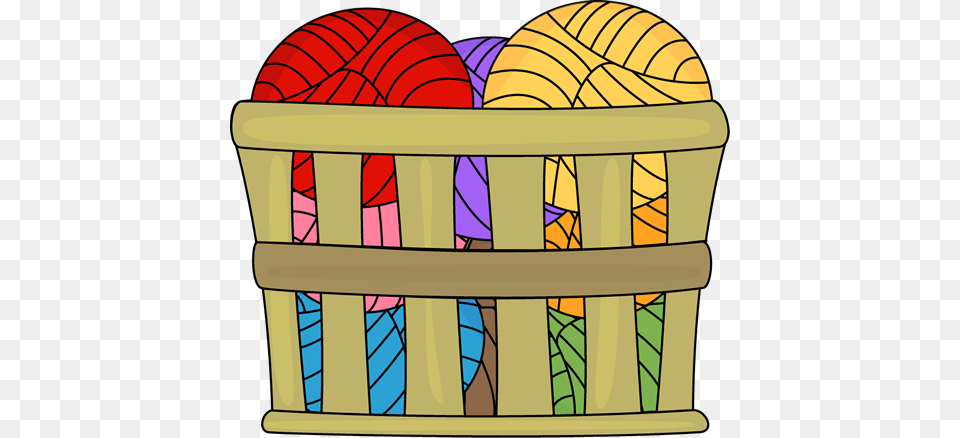 Art Knitting Basket Images Craft Colorful Clip Art Basket Of Balls Free Png