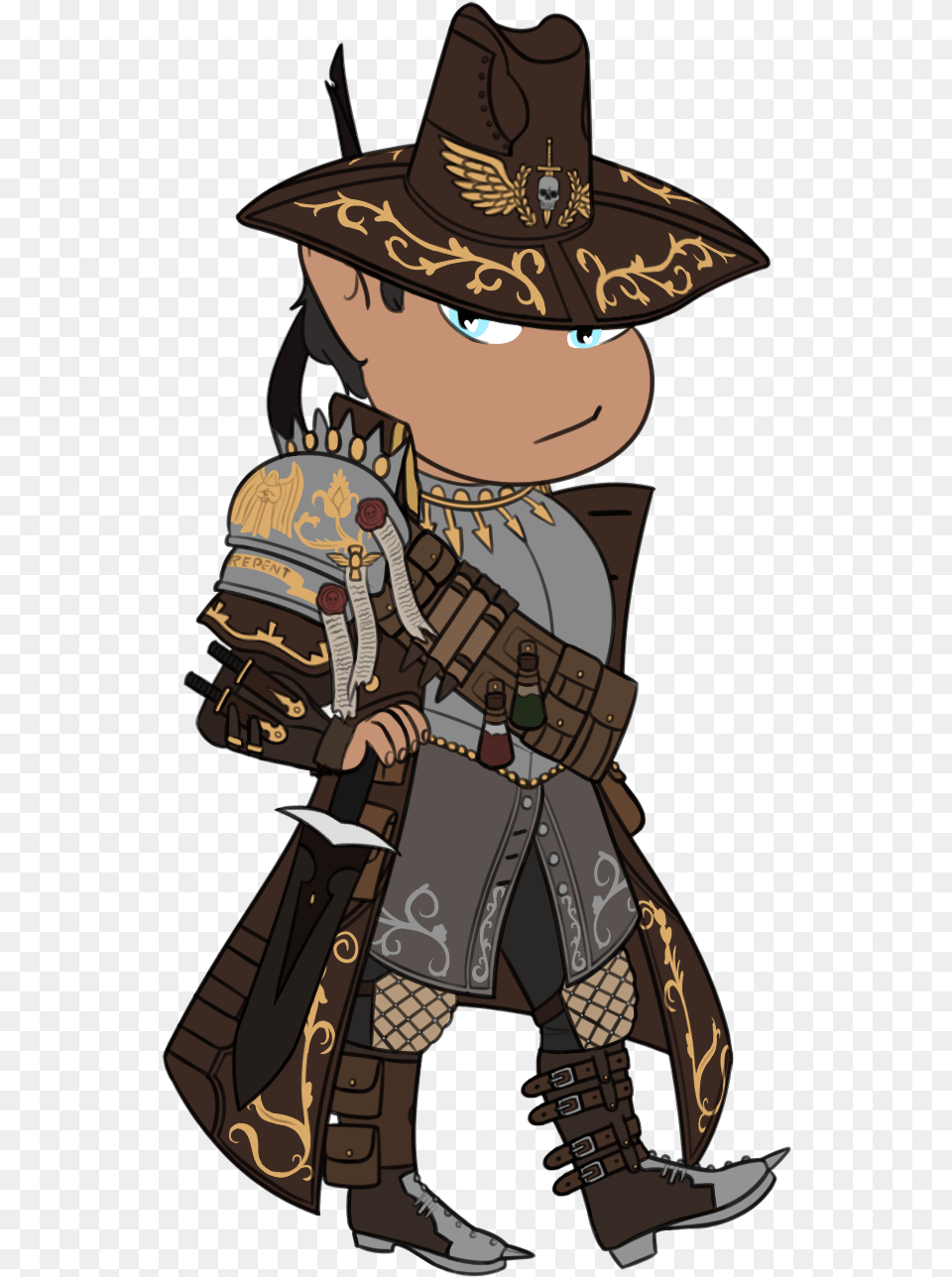 Art Mahir Rockfoot The Vampire Hunting Halfling Witch Hunter Dnd, Clothing, Hat, Adult, Female Png