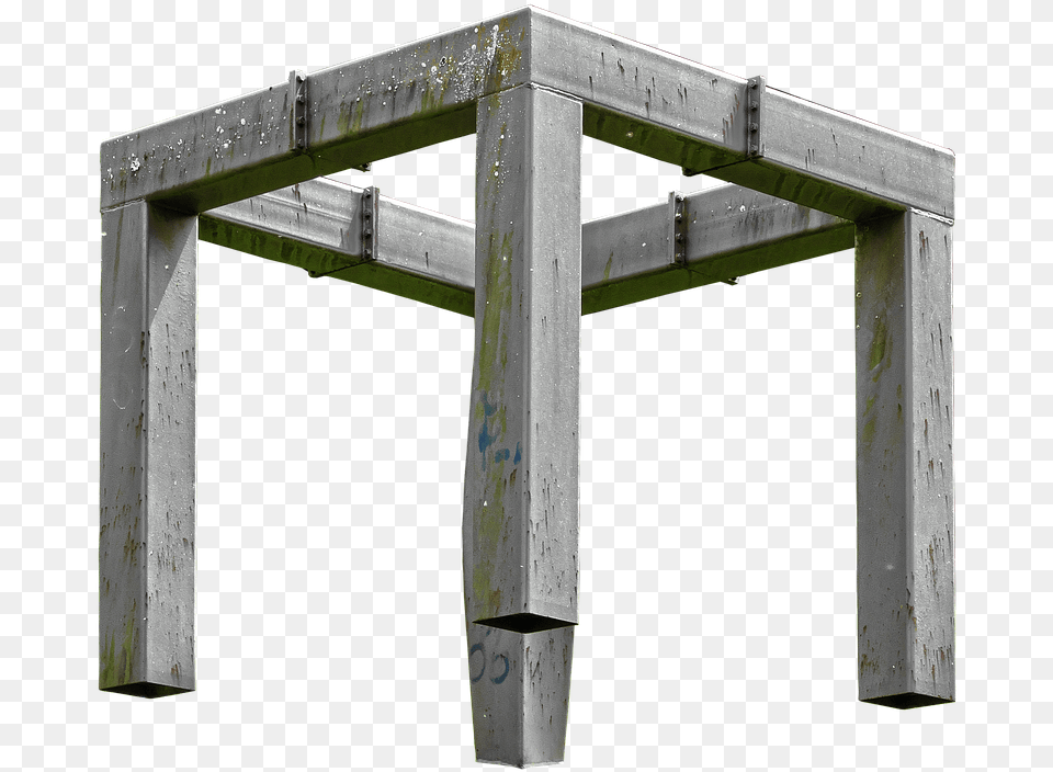 Art Metal Frame Art Object Artwork Metal Pile Bridge, Architecture, Building, House, Housing Free Png Download