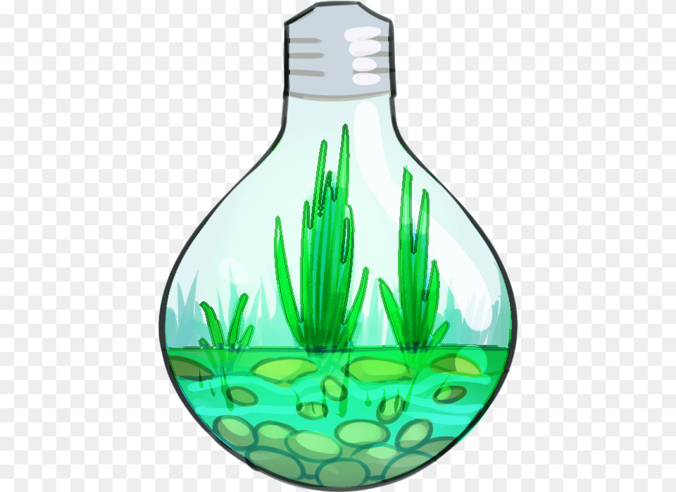 Art My Art Green Nature Plants Stickers Artists Glass Bottle, Light, Lightbulb Free Png Download