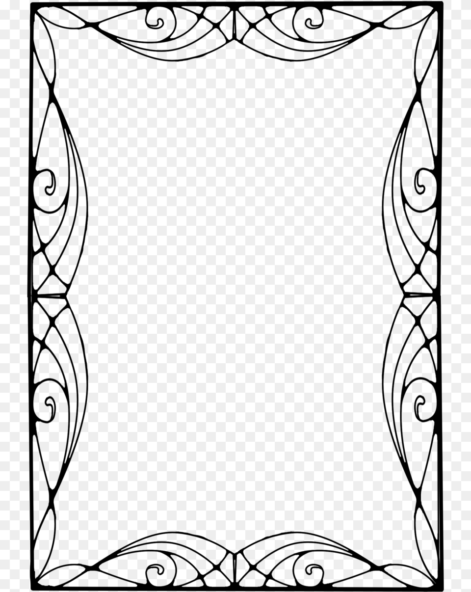 Art Nouveau Vector, Gray Free Png