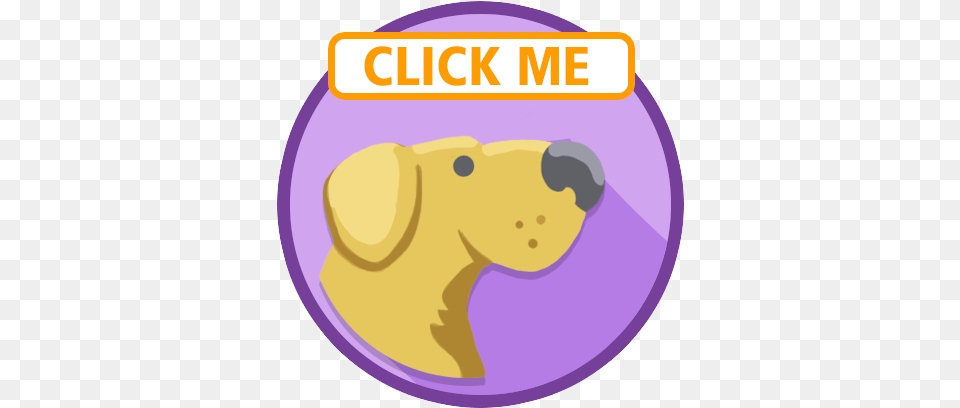 Art Of The Dog Canine Academy Click Me Dog Icon, Animal, Mammal, Pet, Disk Free Transparent Png