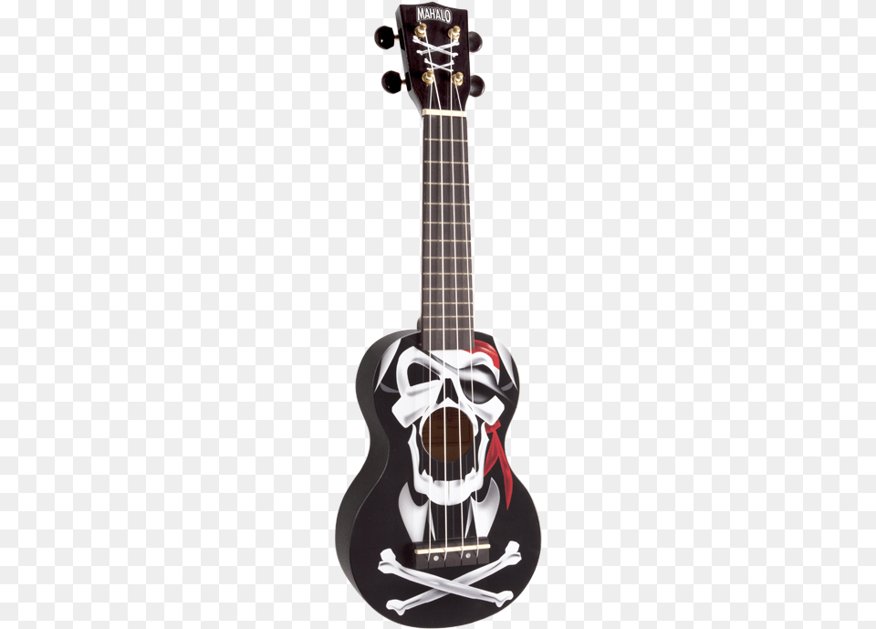 Art Pirate Ukuleles Mahalo Soprano Ukulele Pirate Black, Bass Guitar, Guitar, Musical Instrument Free Png