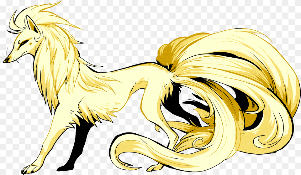 Art Pokemon Vulpix Ninetales Jesterdex Cartoon, Animal, Horse, Mammal Png