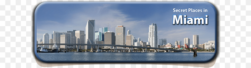 Art Print Fotomak39s Panorama Of Downtown Miami, Architecture, Water, Urban, Scenery Free Png Download