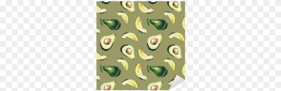 Art Print Lenavetka8739s Watercolor Avocado Pattern, Food, Fruit, Plant, Produce Free Png