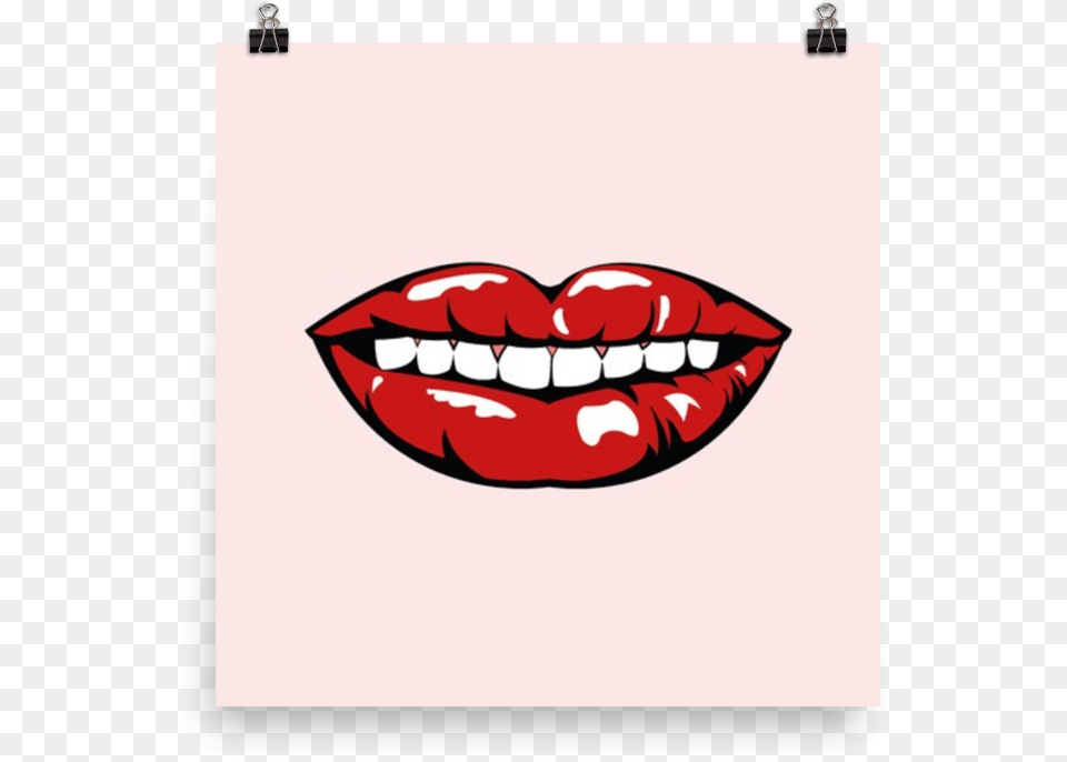 Art Print Lips Cartoon Colorful, Body Part, Mouth, Person, Teeth Free Png Download