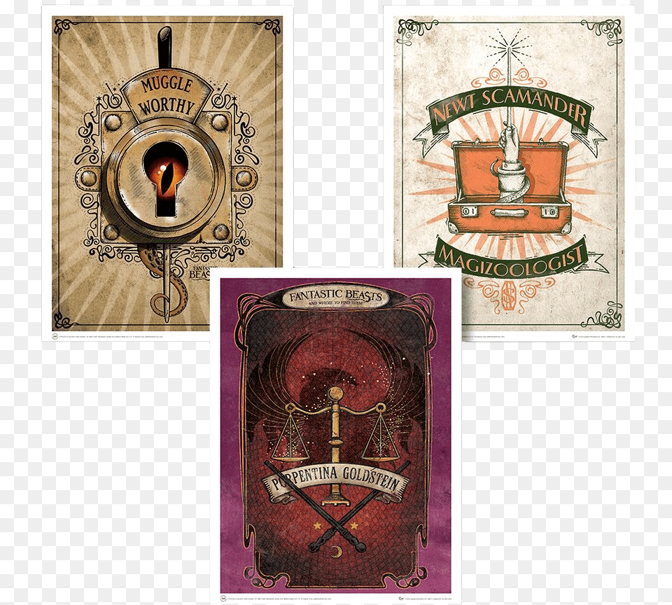 Art Print Set 1 Poster Fantastic Beasts Art, Emblem, Symbol Free Transparent Png