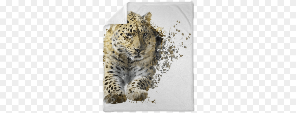 Art Print Sunnys39s Leopard Portrait Watercolor, Animal, Mammal, Panther, Wildlife Free Png Download