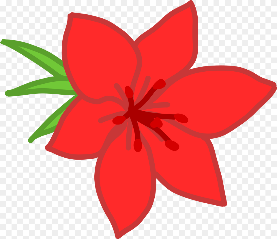 Art Red Flower Vector, Plant, Lily, Petal Png