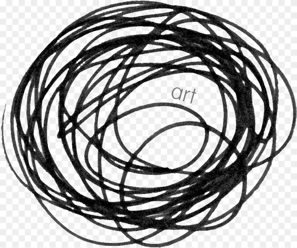 Art Scribble Circle, Chandelier, Lamp, Spiral Free Png