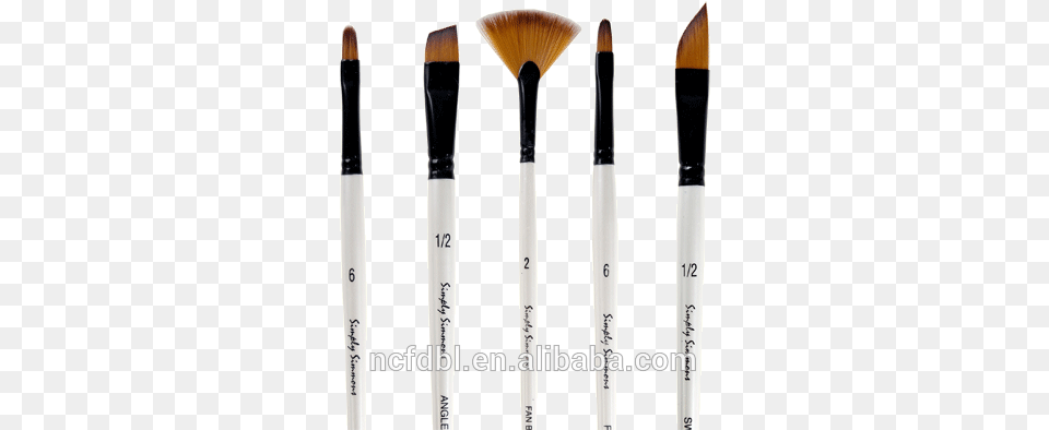 Art Supplier 5pcs Brush Set Synthetic Mixed Filber Simply Simmons Brushes 1 4 Angle, Device, Tool Free Png