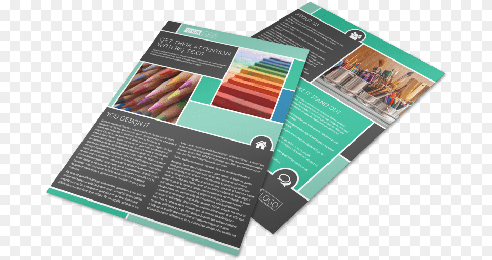 Art Supplies Flyer Template Preview Elite Lawn Care, Advertisement, Poster, Business Card, Paper Free Png