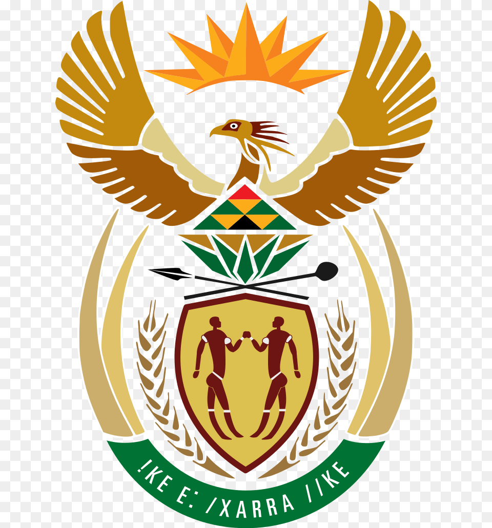 Art Svg Mandela Sa Coat Of Arms, Emblem, Symbol, Person, Adult Free Png