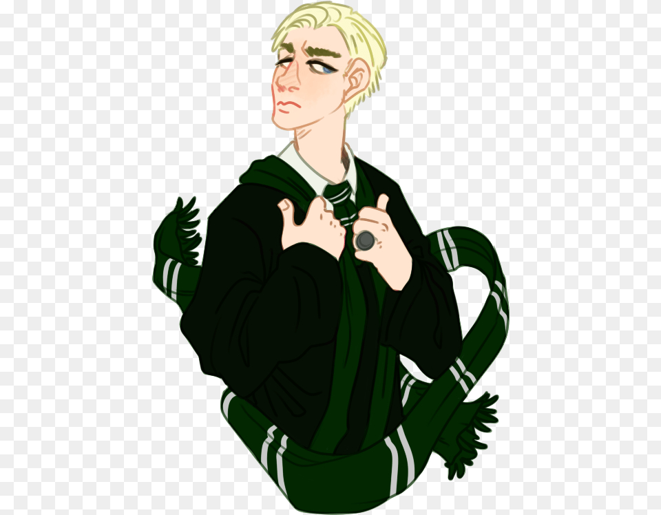 Art Trade Draco Malfoy By Spazzan, Adult, Female, Person, Woman Free Transparent Png