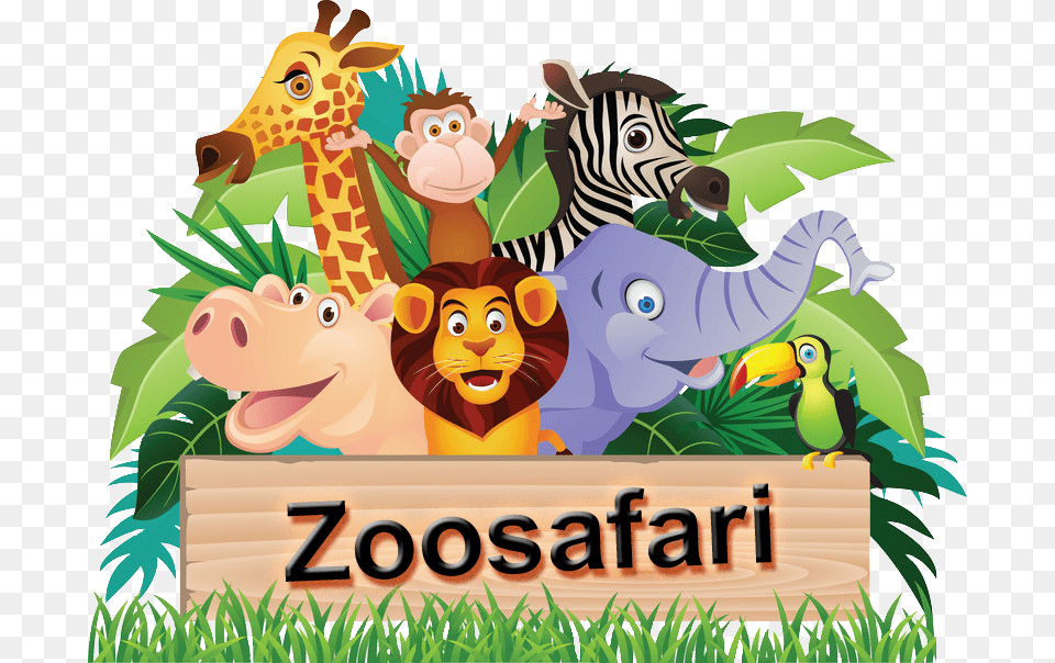 Art Transprent Mammal Fauna Zoo Safari Clip Art, Animal, Plant, Vegetation, Grass Free Png Download
