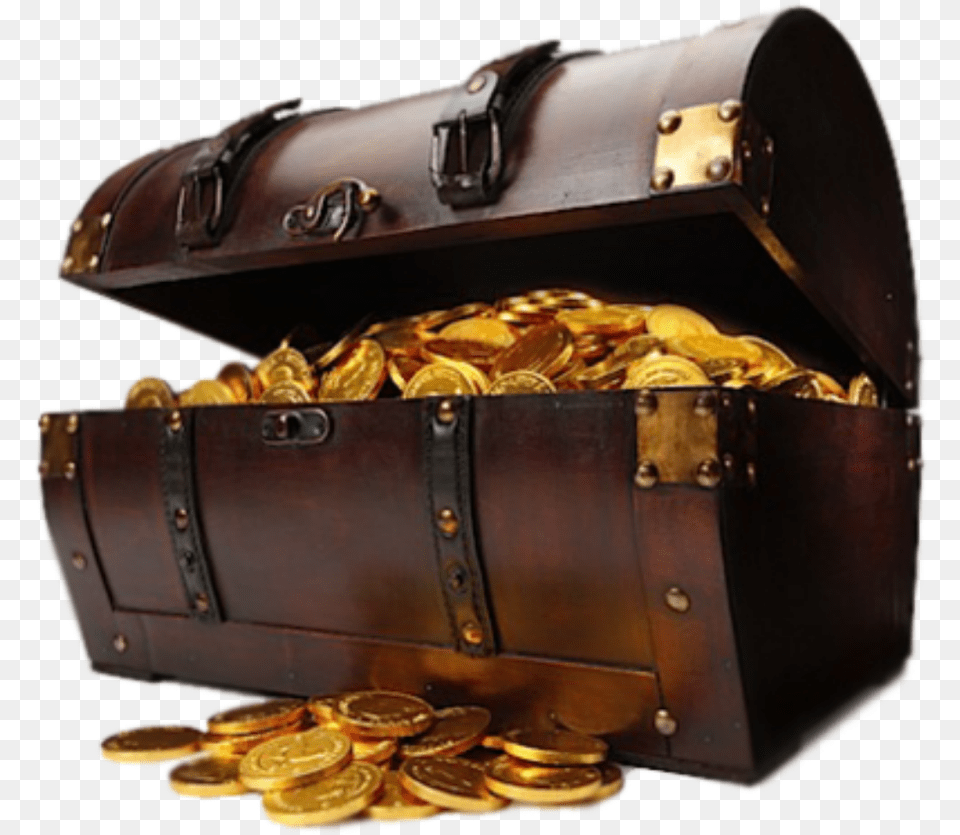 Art Treasurechest Treasture Gold Stickers Pirate Treasure Box, Accessories, Bag, Handbag Free Png Download