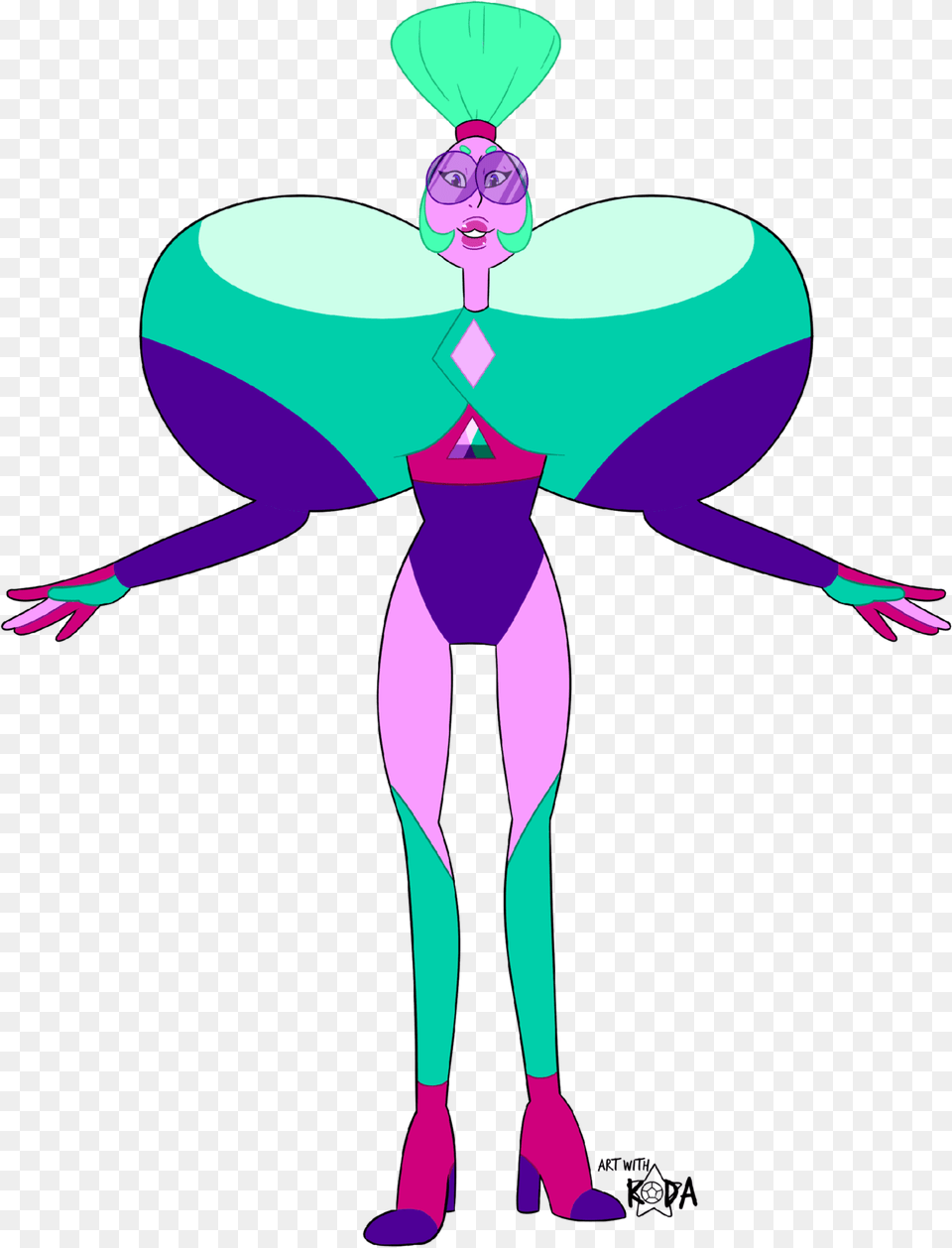 Art With Koda Transparent Background Meet Alexandrite Alexandrite Steven Universe Fusions, Purple, Dancing, Leisure Activities, Person Free Png