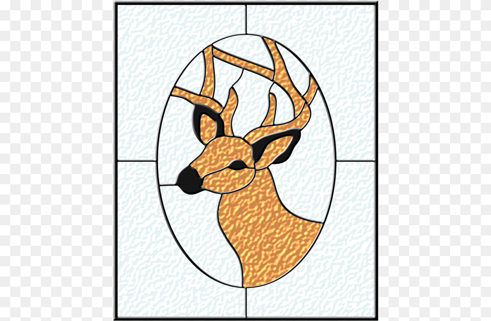 Artareavertebrate Stained Glass, Animal, Deer, Mammal, Wildlife Free Png Download
