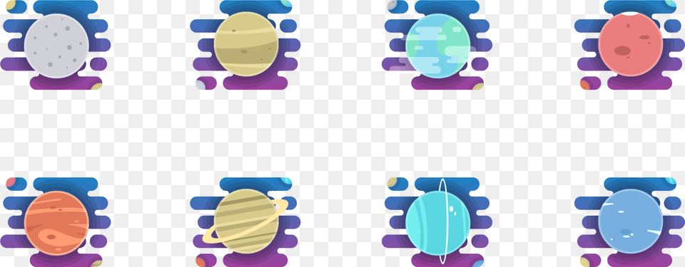 Artboard 1 4x Solar System Planet Icons, Purple, Outdoors Free Png Download
