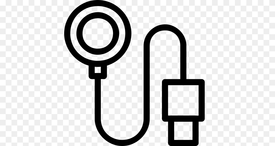Artboard Lighting Cable Apple Watch Magnet Charger Icon, Gray Png