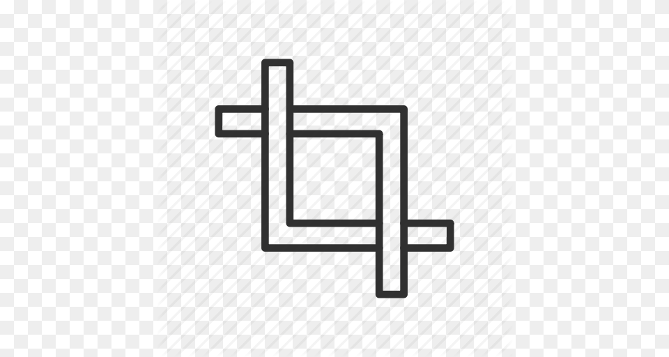 Artboard Tool Crop Lines Shape Icon, Cross, Symbol, Gate Png