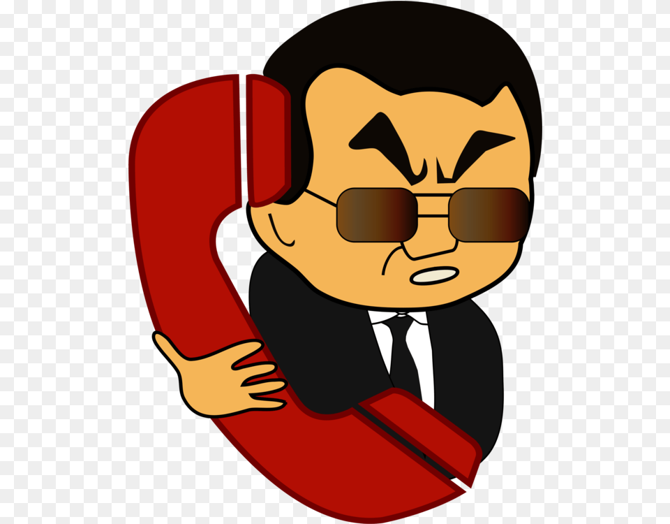 Artcartoonfictional Character Clipart Royalty Free Cartoon On The Phone, Person Png Image