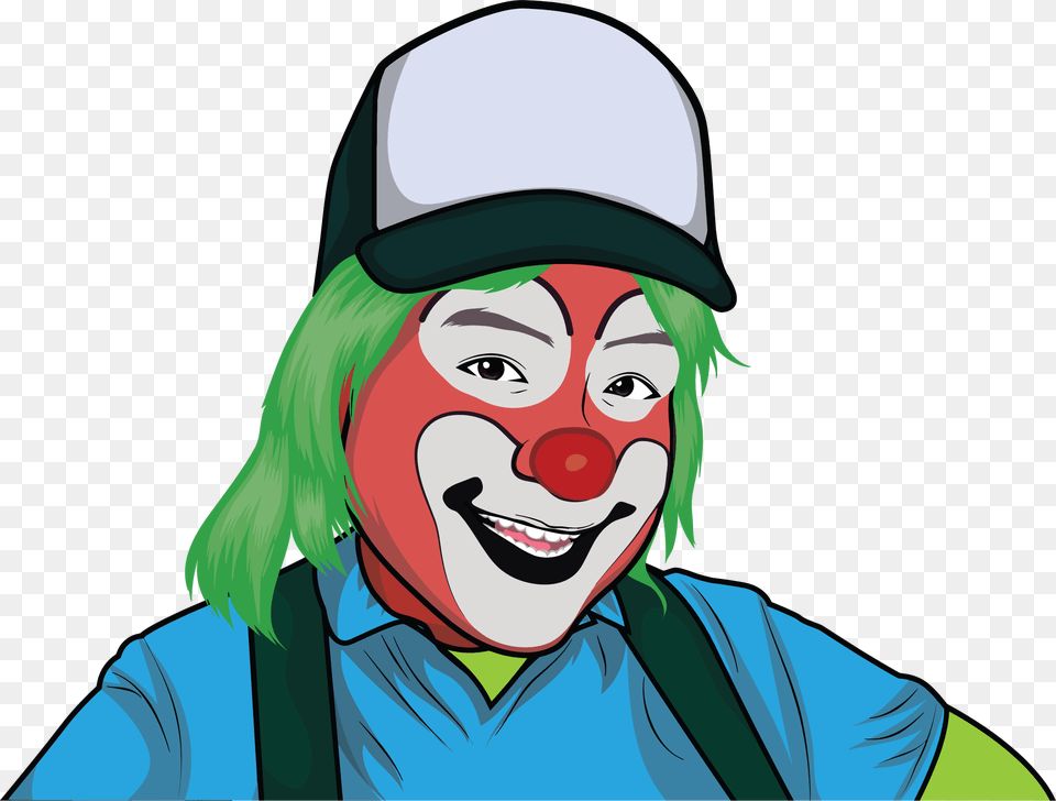 Artclownjoker Clip Art Of Clown Boy, Adult, Male, Man, Performer Png Image