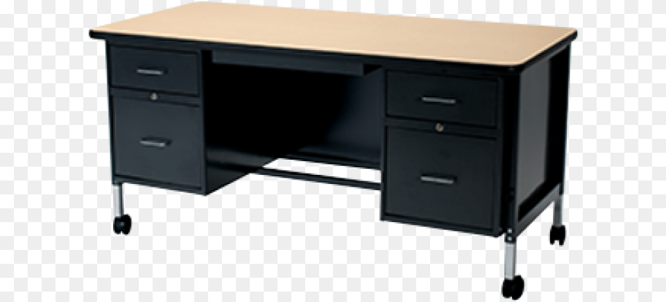 Artcobell Black Teacher Desk, Furniture, Table, Drawer, Cabinet Png