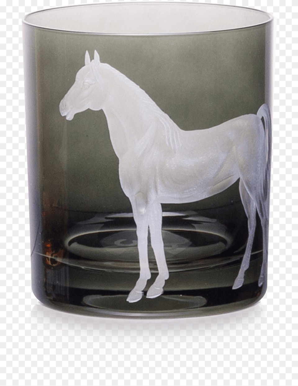 Artel Barnyard Horse Dof Glass Smoke Coffee Cup, Animal, Mammal, Art, Colt Horse Png Image