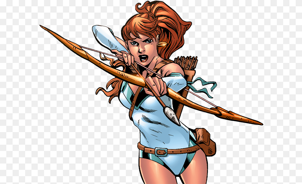 Artemis Of Bana Cartoon, Archer, Archery, Bow, Weapon Png