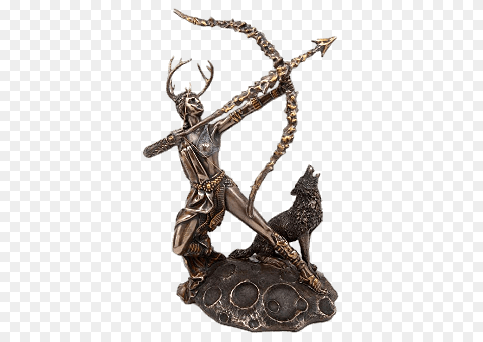 Artemis Shooting Arrow, Bronze, Animal, Antelope, Mammal Free Png