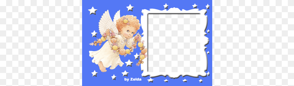 Artes Da Zelda Moldura De Anjo, Baby, Person, Angel, Blackboard Free Png