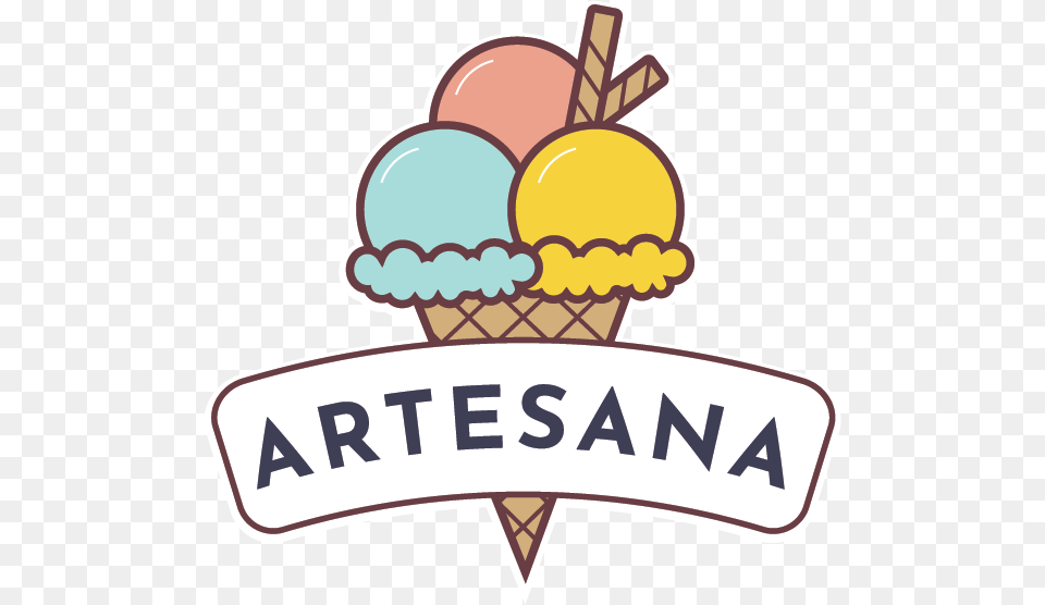 Artesana Ice Cream Logo No Circle Circle Ice Cream Logo, Dessert, Food, Ice Cream, Soft Serve Ice Cream Png