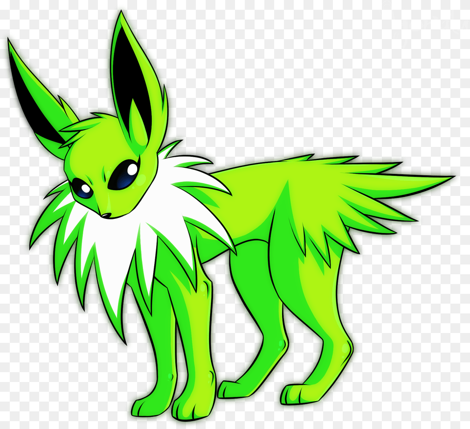 Artgraphics Shiny Jolteon Art, Green Png