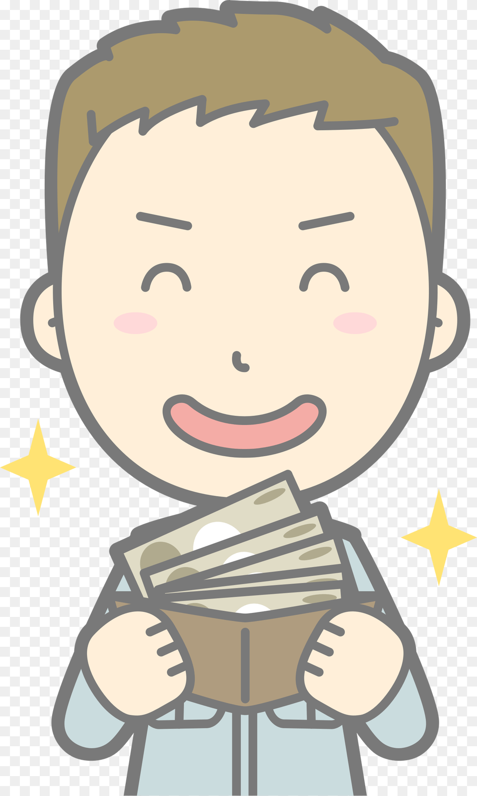 Arthappinesshuman Behavior Rich Guy Vector Transparent, Baby, Person, Face, Head Png Image