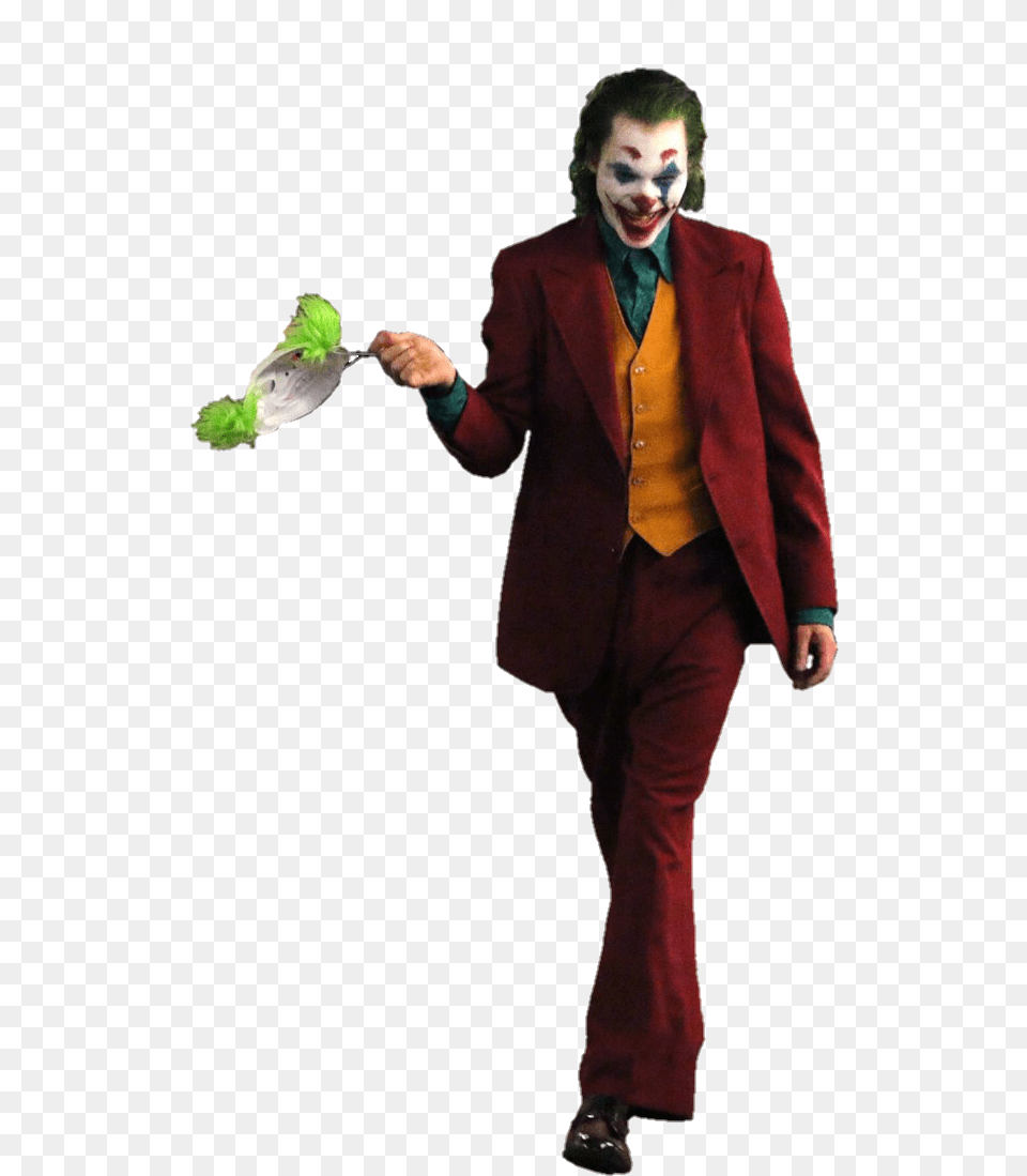 Arthur Arthur Fleck The Joker, Suit, Clothing, Formal Wear, Person Free Png Download