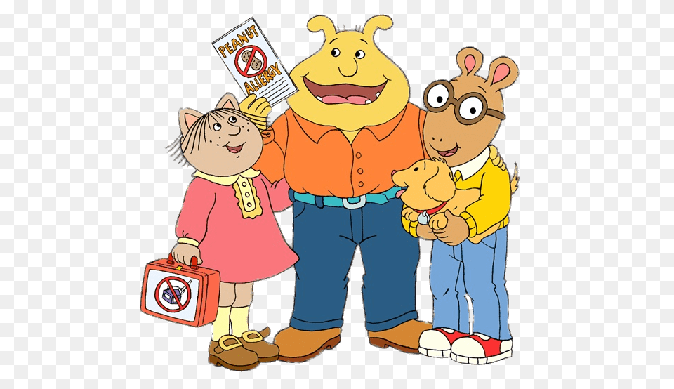 Arthur Binky And A Friend, Baby, Cartoon, Person, Clothing Free Png Download