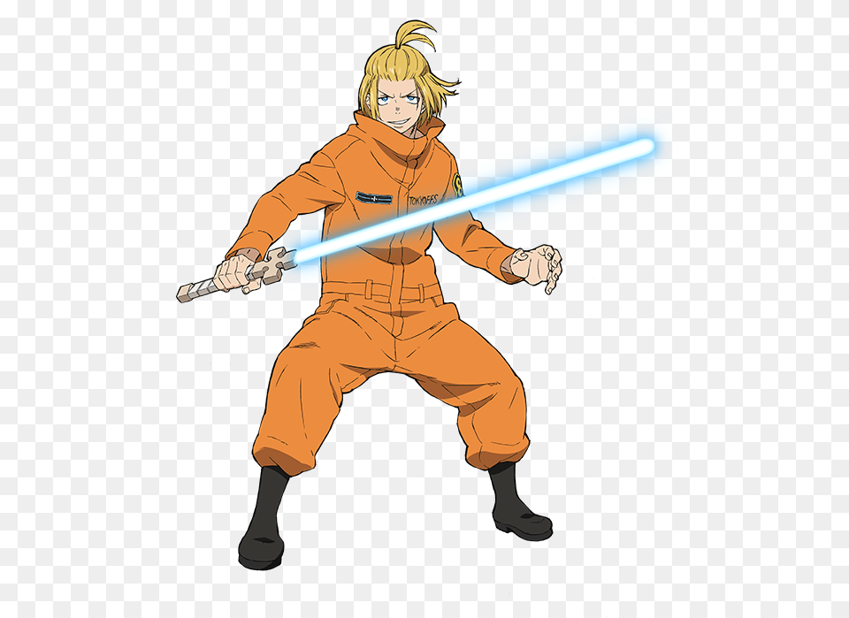 Arthur Boyle Anime Appearance Fire Force Arthur Cosplay, Person, People, Book, Comics Free Transparent Png