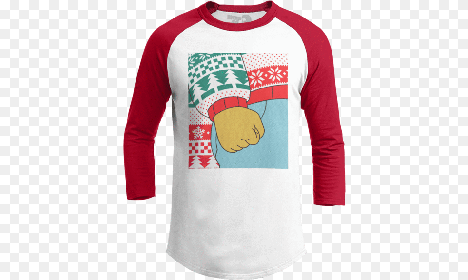 Arthur Fist Meme Shirt Rock Around The Christmas Tree, Clothing, Long Sleeve, Sleeve, T-shirt Png Image