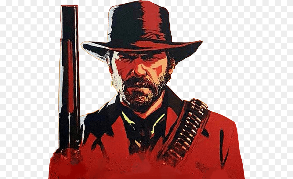 Arthur Morgan, Weapon, Portrait, Photography, Person Free Png Download