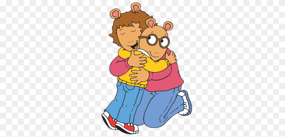 Arthur Read Hugging His Mum, Baby, Person, Face, Head Png Image