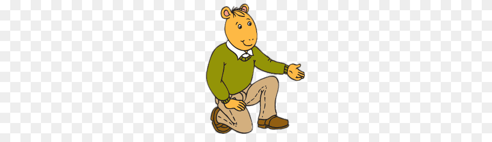 Arthur Reads Father Kneeling, Baby, Person, Cartoon, Face Free Transparent Png