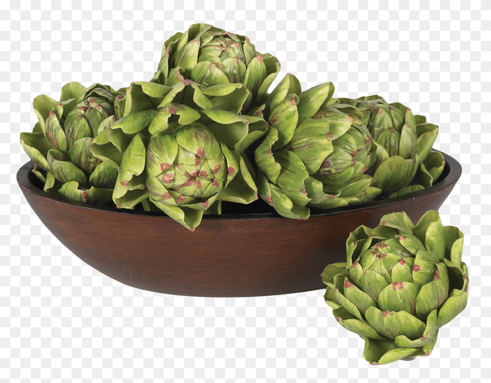 Artichoke In Bowl Food, Produce, Plant, Vegetable Png Image