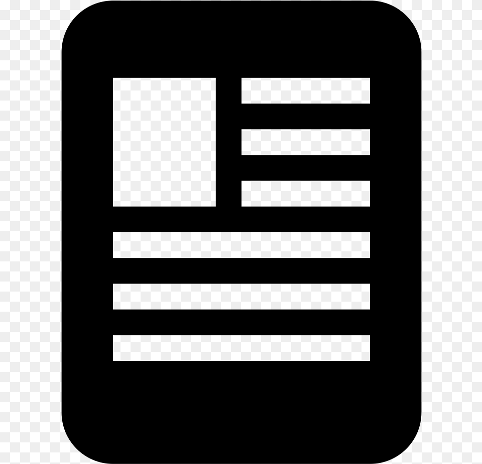 Articles Icon, Gray Png